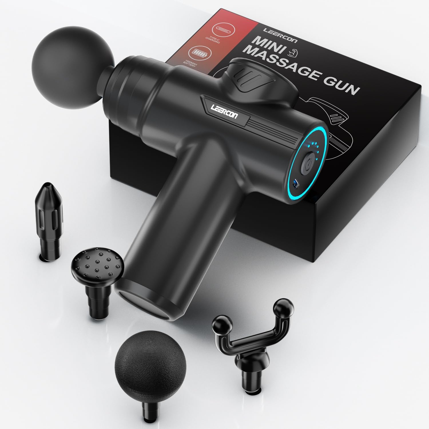 Home Gym Electric Machine - LEERCON Mini Pistolet do Masażu, 6