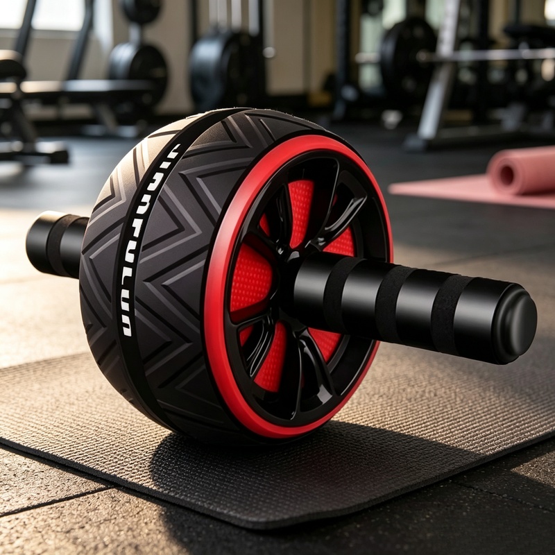 Home Gym Hyrox - Antypoślizgowe kółko do ćwiczeń mięśni brzucha,
