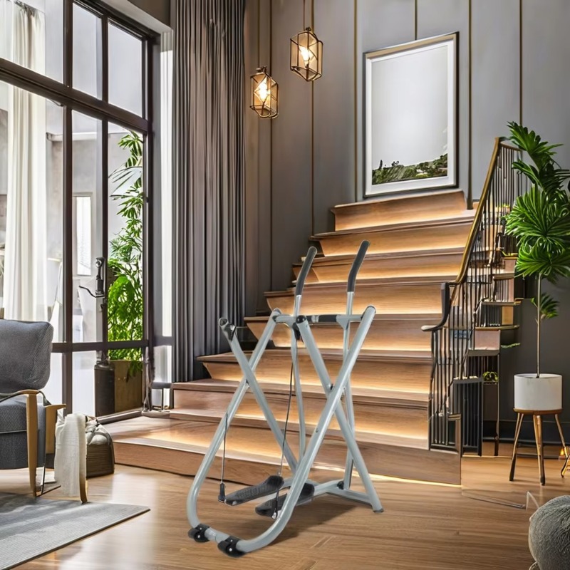 Home Gym Supplier - Przenośny mini stepper z taśmami oporowymi