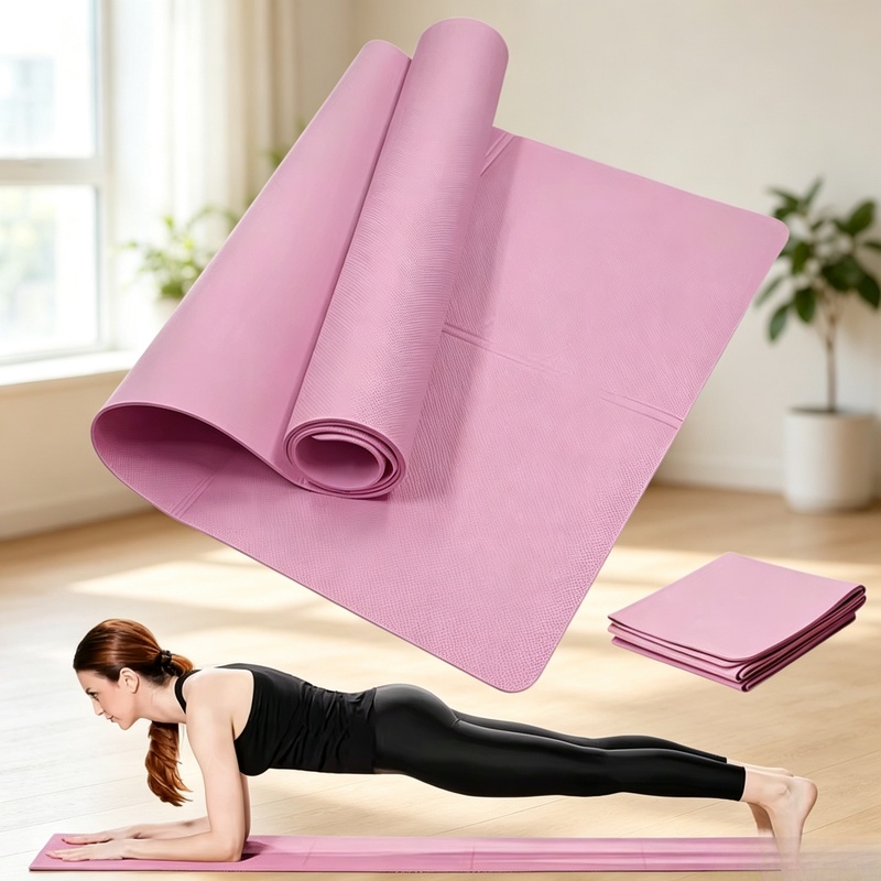 Home Gym On Carpet - Mata do jogi antypoślizgowa o grubości