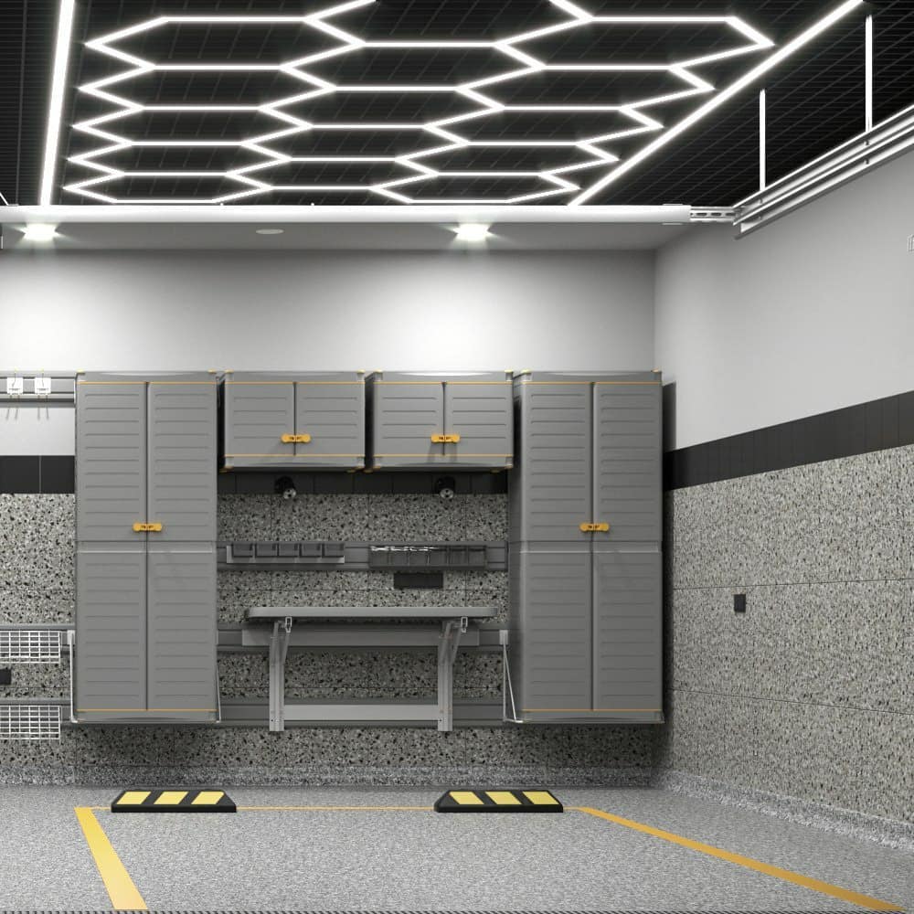 Sześciokątna lampa garażowa 11 – Home Gym Youtube recenzja i cena