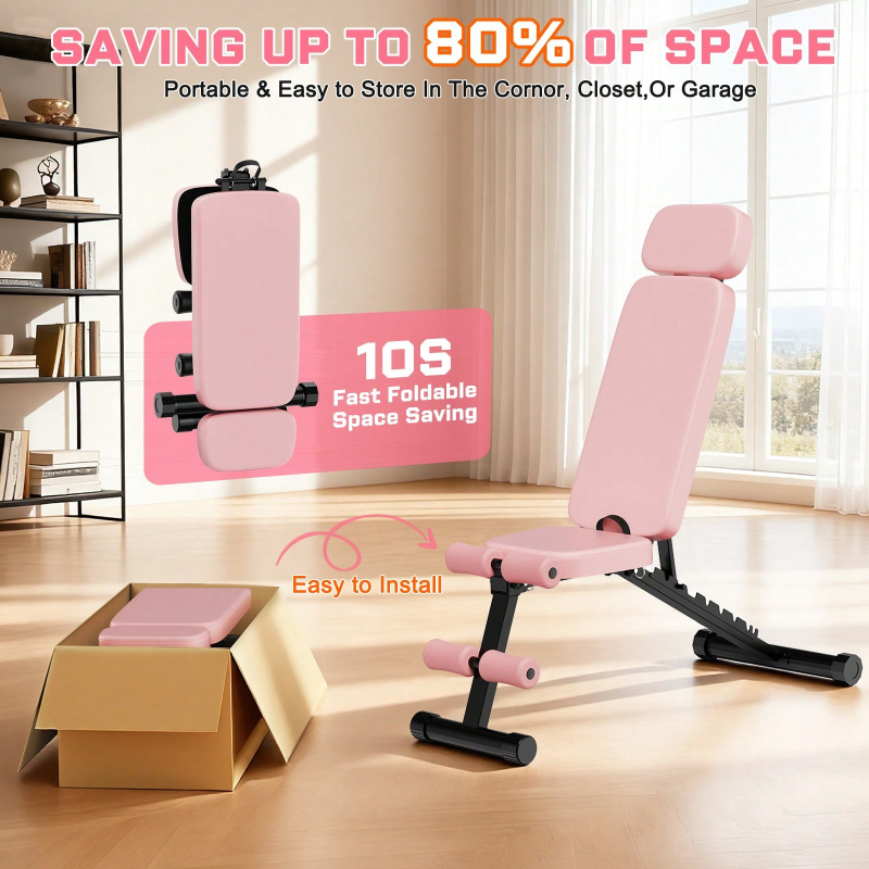 Regulowana 9-stopniowo ławka d – Home Gym Weights recenzja i cena