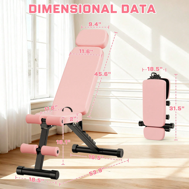 Regulowana 9-stopniowo ławka d – Home Gym Weights recenzja i cena